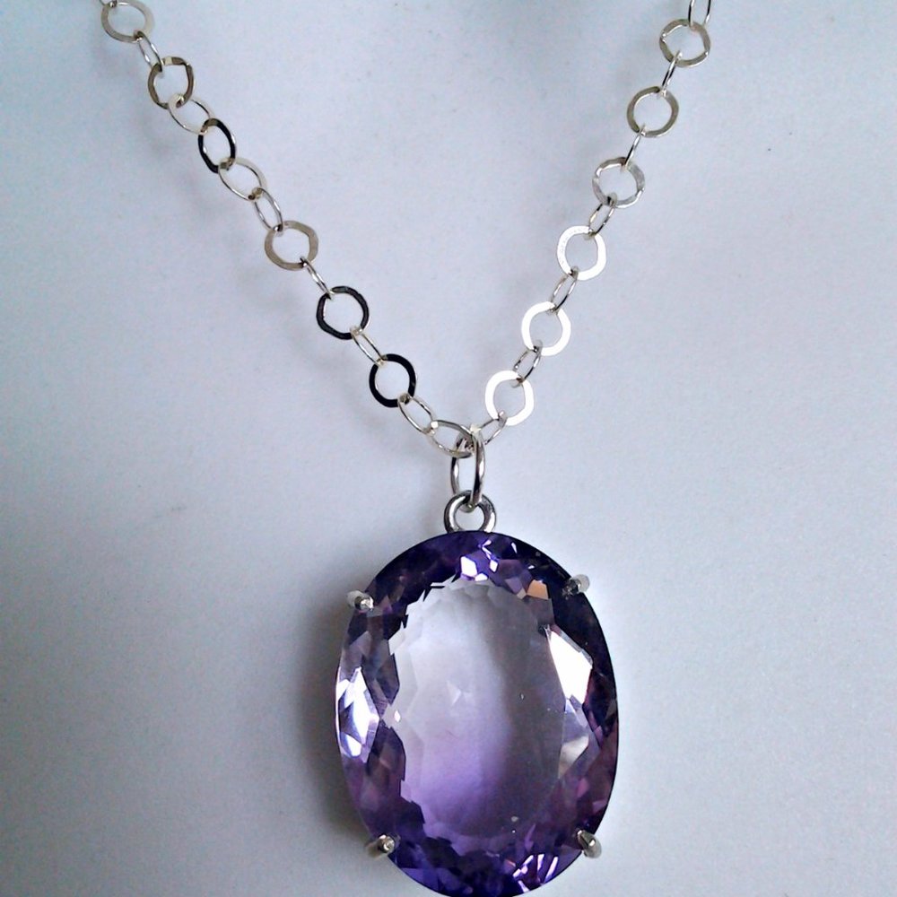 AMETRINE AND SILVER NEKLACE